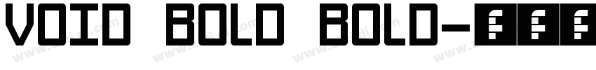 Void Bold Bold字体转换